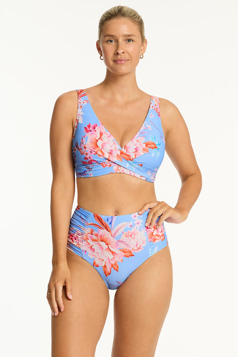 Sea Level Indochine Cross Front Bra Top